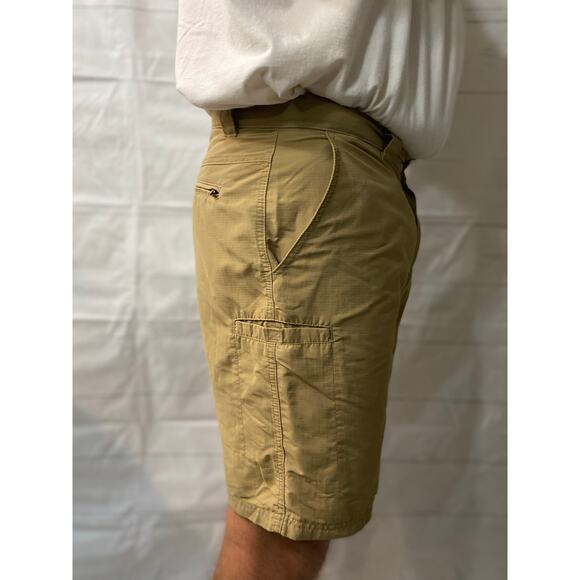 The Territory Ahead Nylon Cargo Khaki Utility Shorts Men’s Size 36 x 9 - Picture 4 of 6